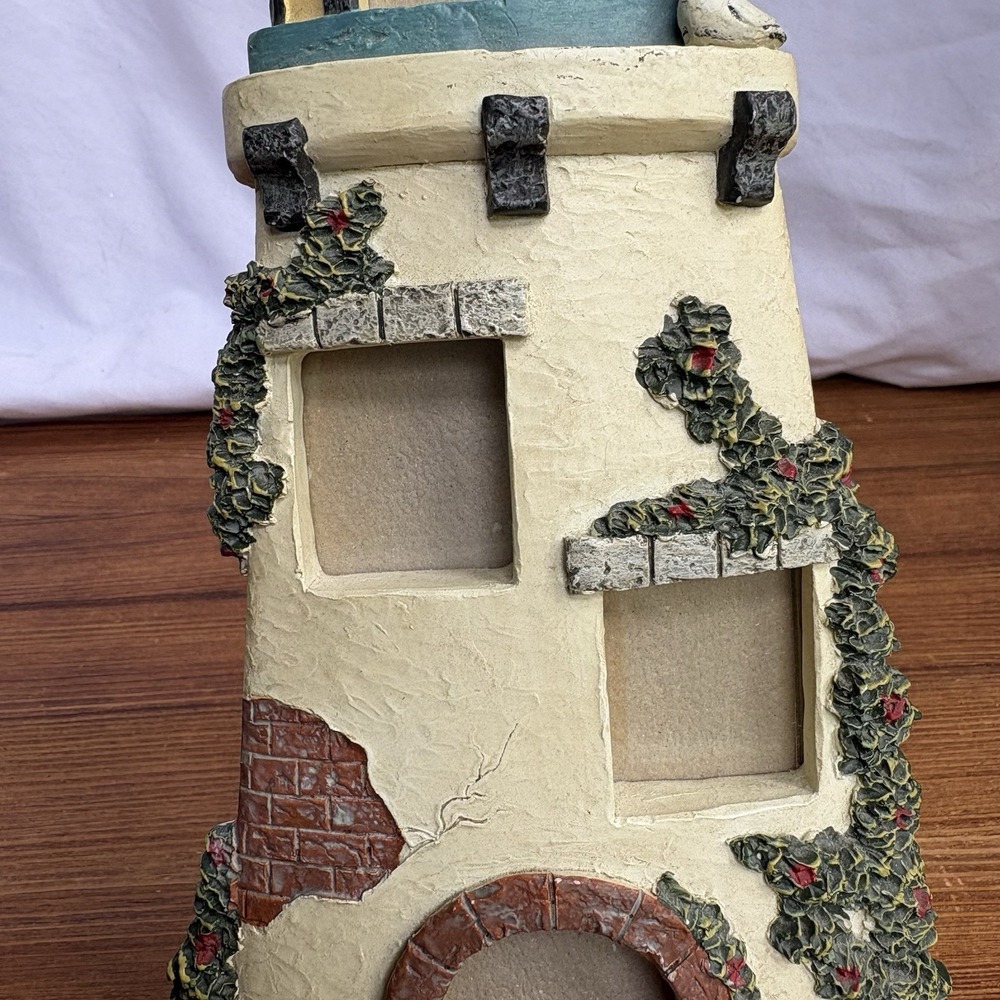 1994 FIGI Graphics Lighthouse Resin Picture Frame Holds 3 Photos Nautical Decor - Picture 6 of 9